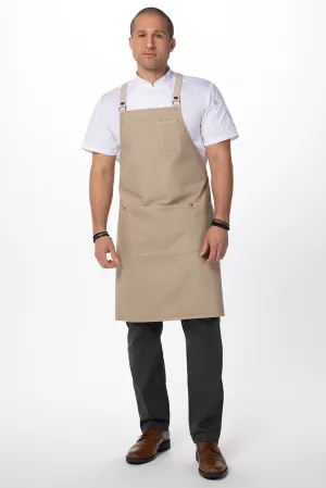 Chef Works Austin Denim Cross Back Apron- Natural