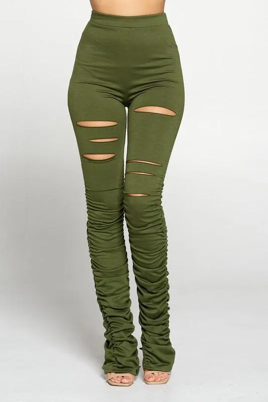 CHEL'S CUTOUT STACKED LEGGINS