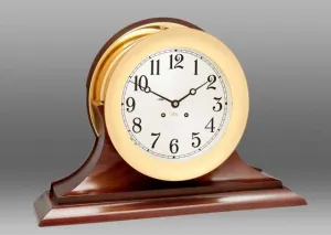 CHELSEA 8.5" Ship's Bell Clock on Traditional Base