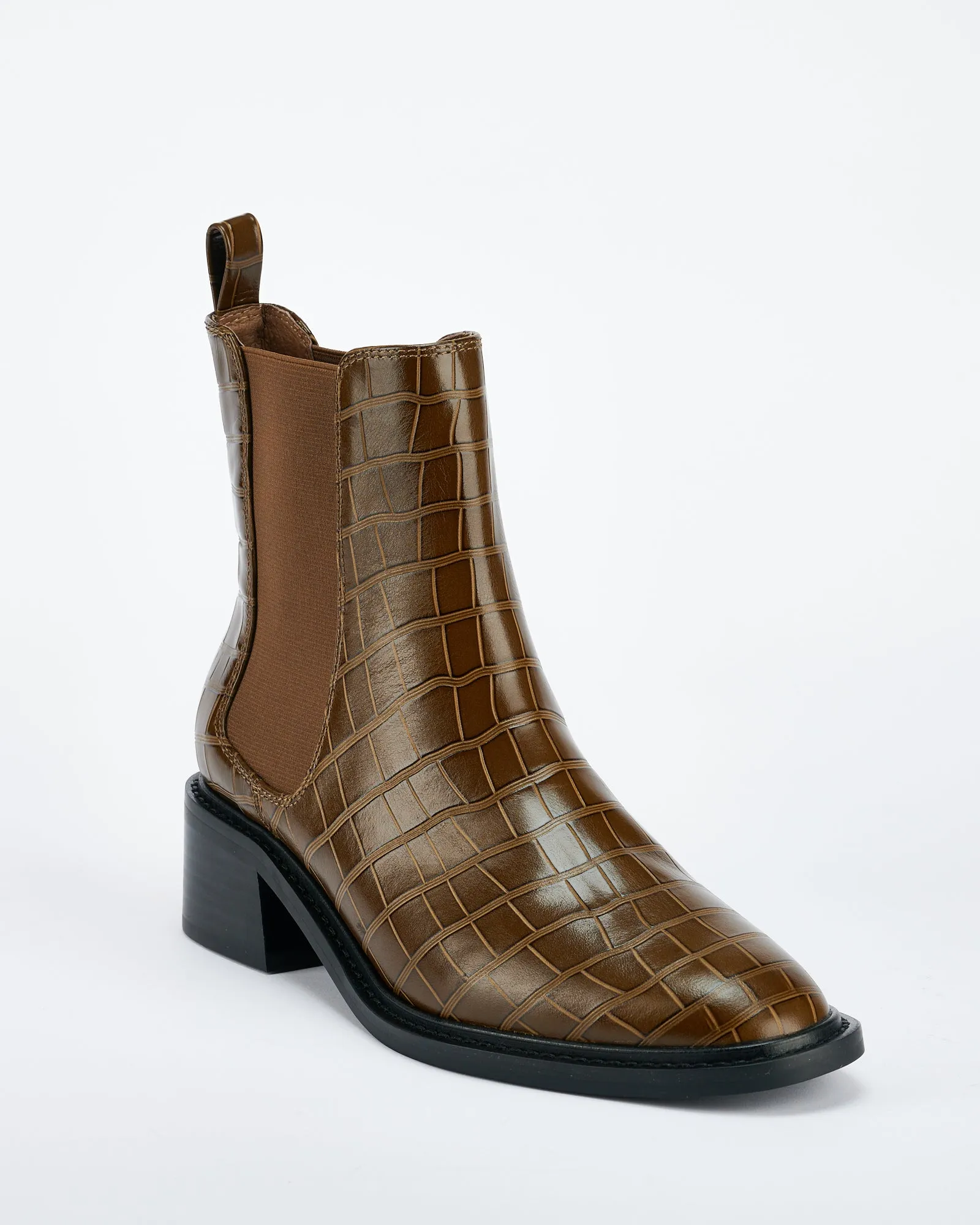 Chelsea Boot Olive Croc