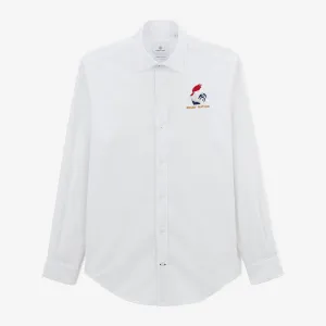 Chemise brodée Rugby Nation FRANCE blanche