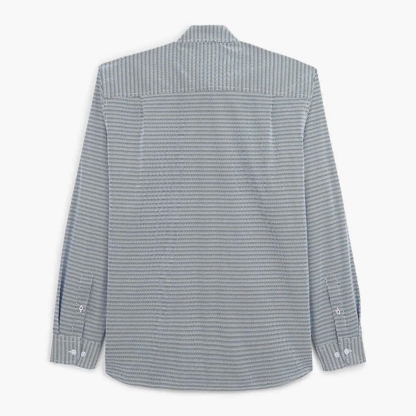 Chemise imprimé bleu foncé