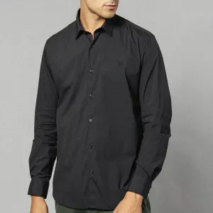 Chemise manches longues noir