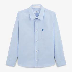 Chemise regular oxford junior ciel