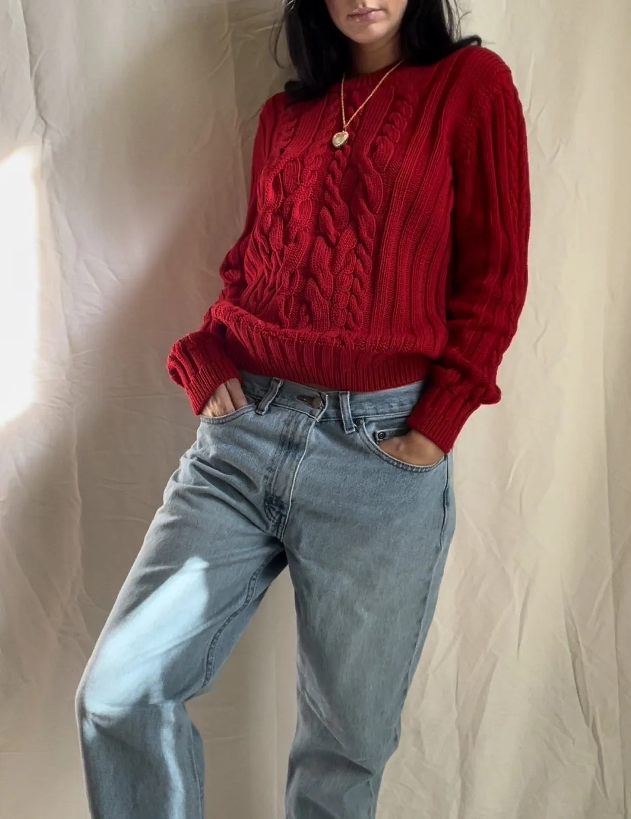 Cherry Knit Sweater