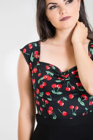 Cherry pie pinup top