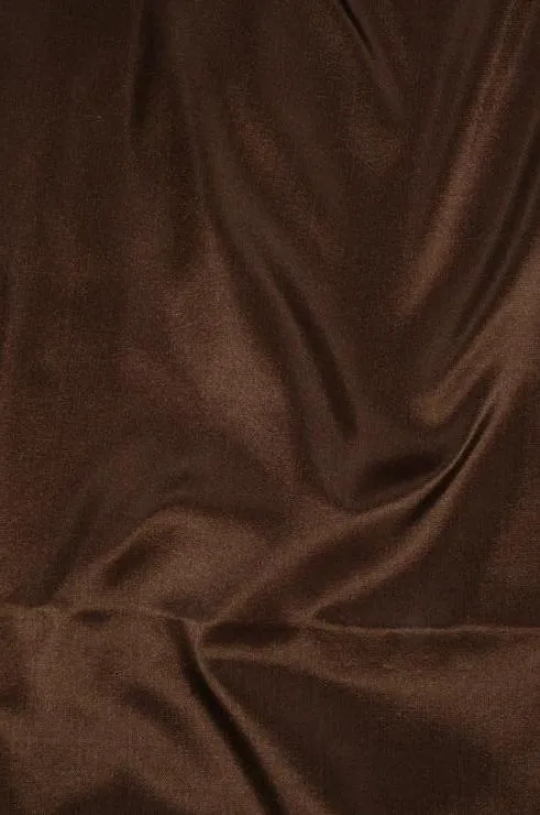 Chestnut Brown Taffeta Silk Fabric