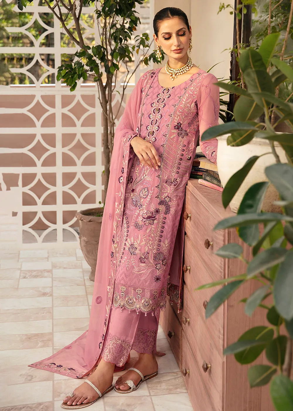 Chevron Luxury Chiffon Collection 24 by Ramsha | A-909