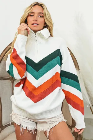 Chevron Pattern Sweater