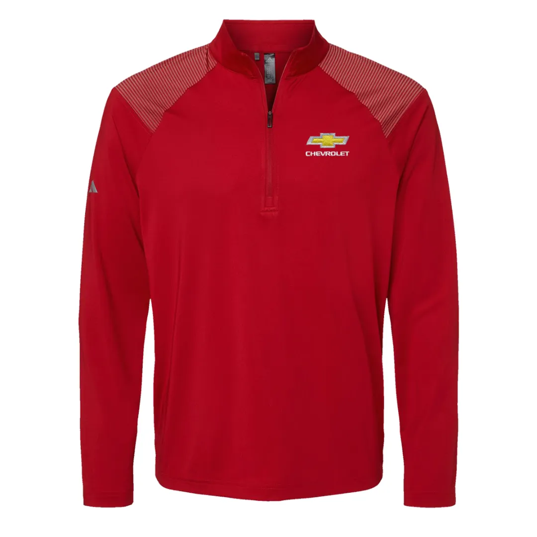 Chevy Shoulder Stripe 1/4 Zip Pullover - Red, Navy, or Black