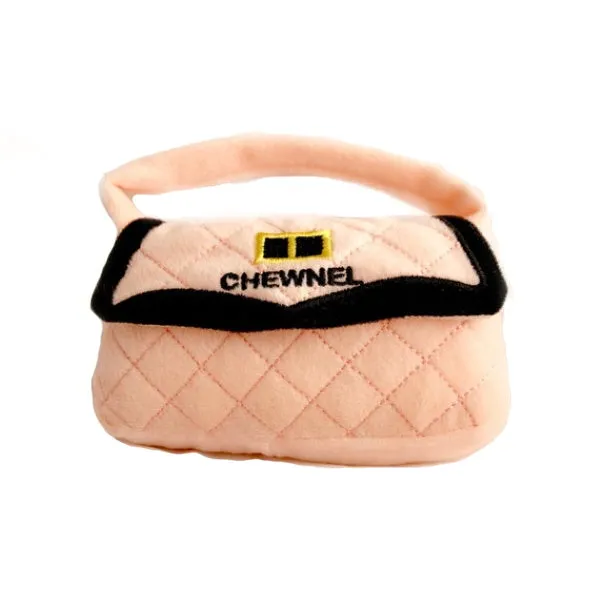 Chewnel Pink Bag Dog Toy