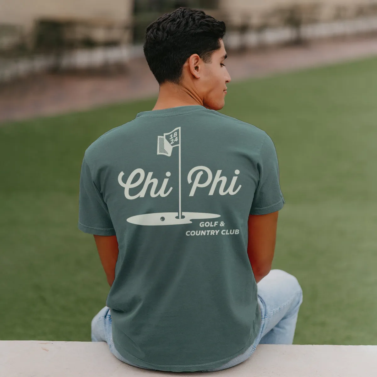 Chi Phi Comfort Colors Par For The Course Short Sleeve Tee