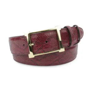 Chianti Mock Python Open Frame Belt