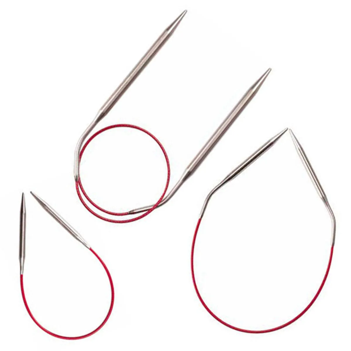 ChiaoGoo Knit RED Circular Needles - US 0 (2.00mm) - 9"