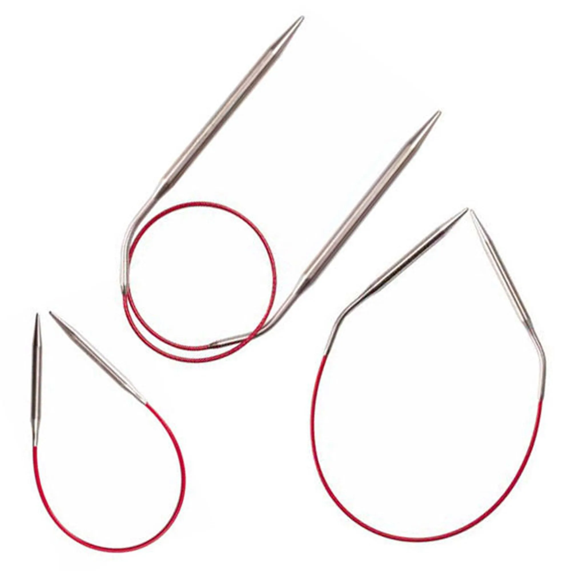 ChiaoGoo Knit RED Circular Needles - US 2 (2.75mm) - 9"