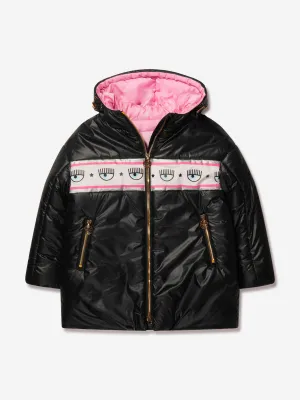 Chiara Ferragni Girls Down Padded Logo Jacket