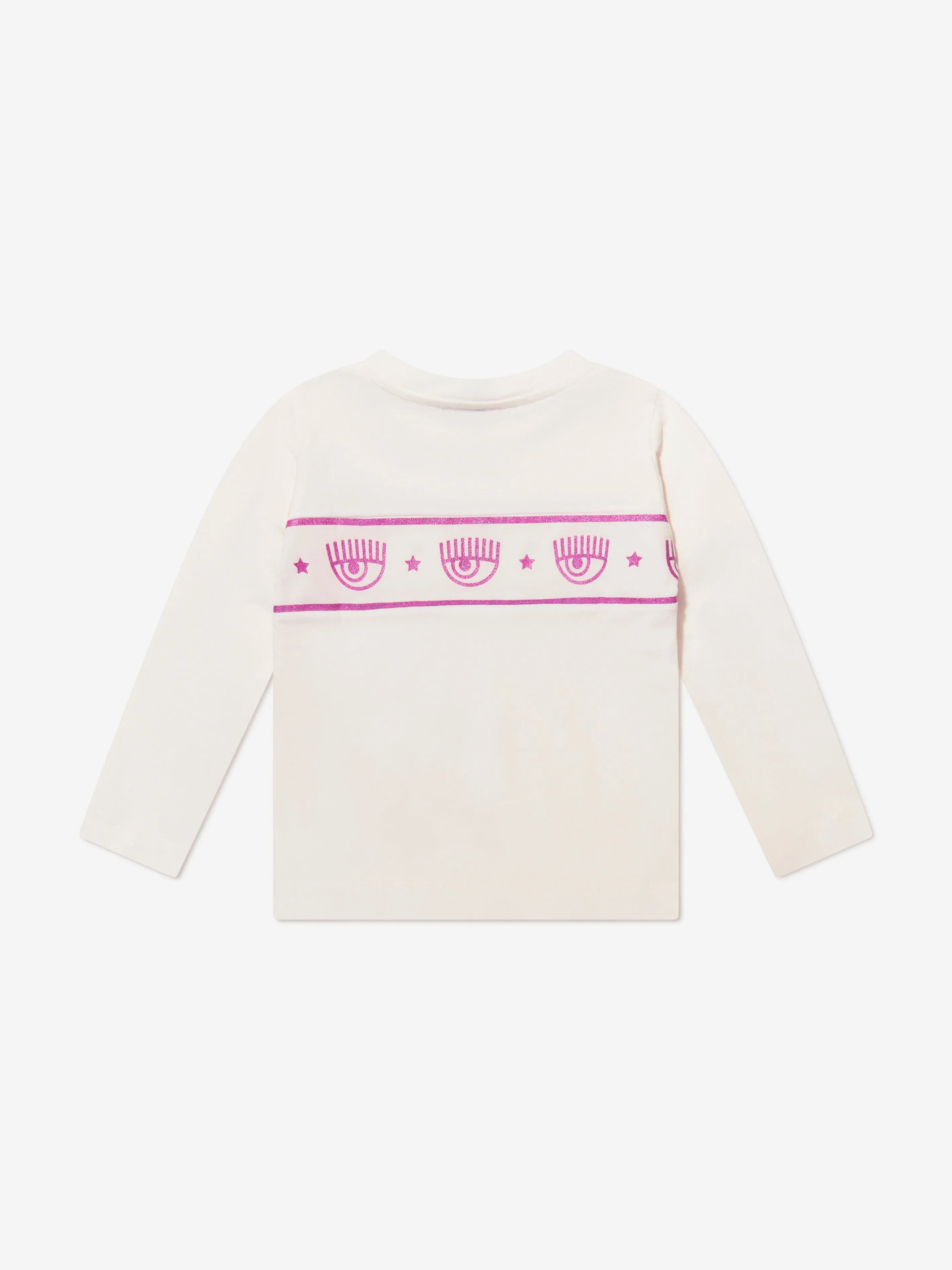 Chiara Ferragni Girls Long Sleeve Eyestar Logo T-Shirt