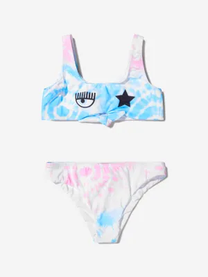 Chiara Ferragni Girls Tie-Dye Eyestar Bikini