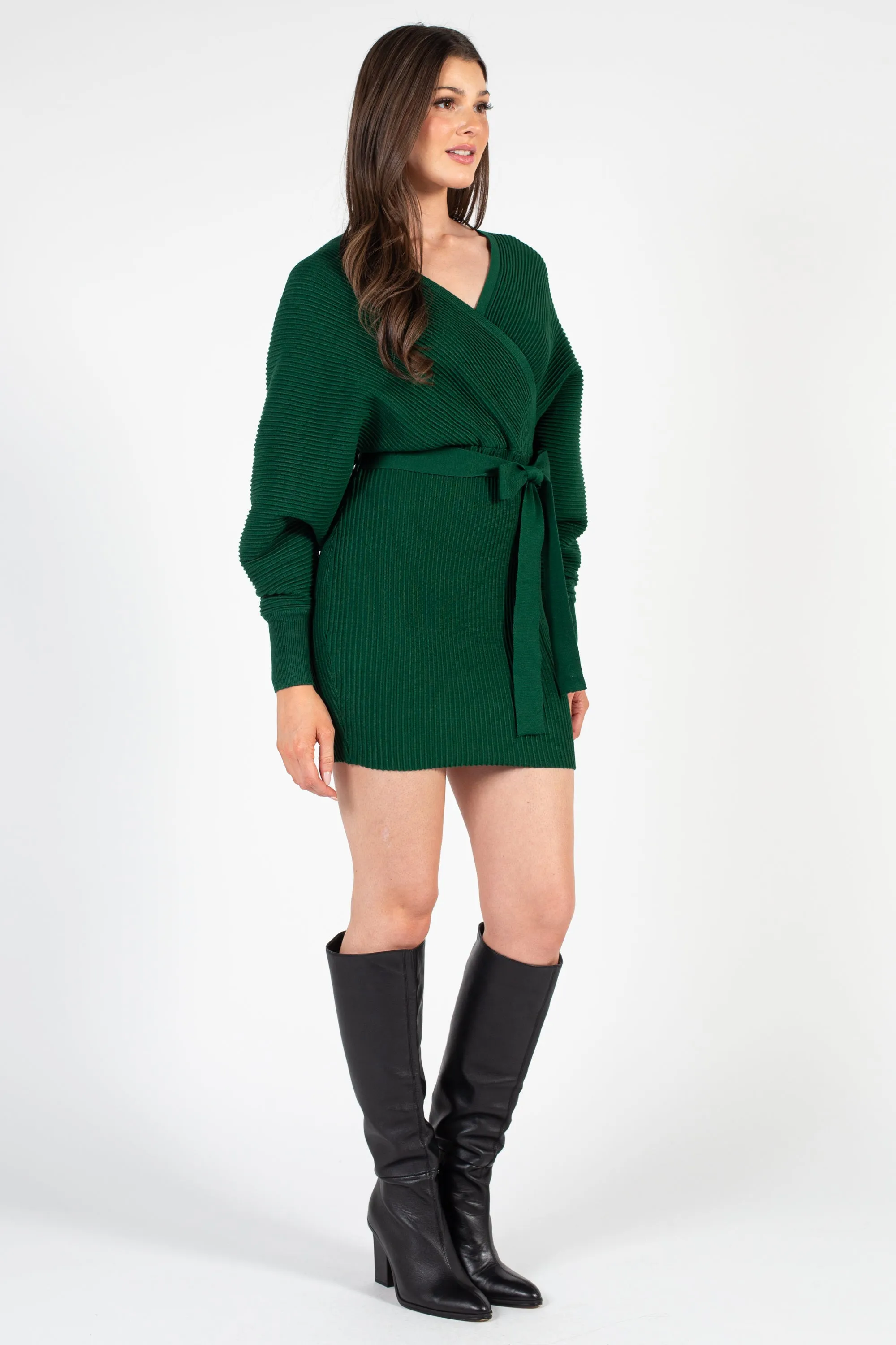 Chiara Ribbed Sweater Dress