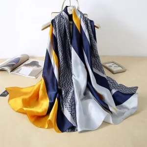 Chic and Luxurious Abstract Printed Scarf and Shawl Collection