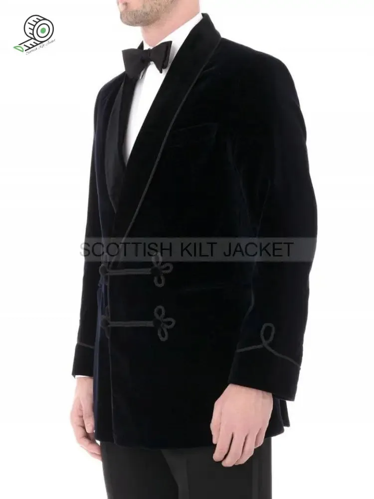 Chic Black Velvet Evening Blazers