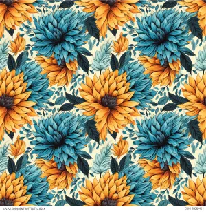 Chic Blooms 1 Vinyl Sheet/Wrap