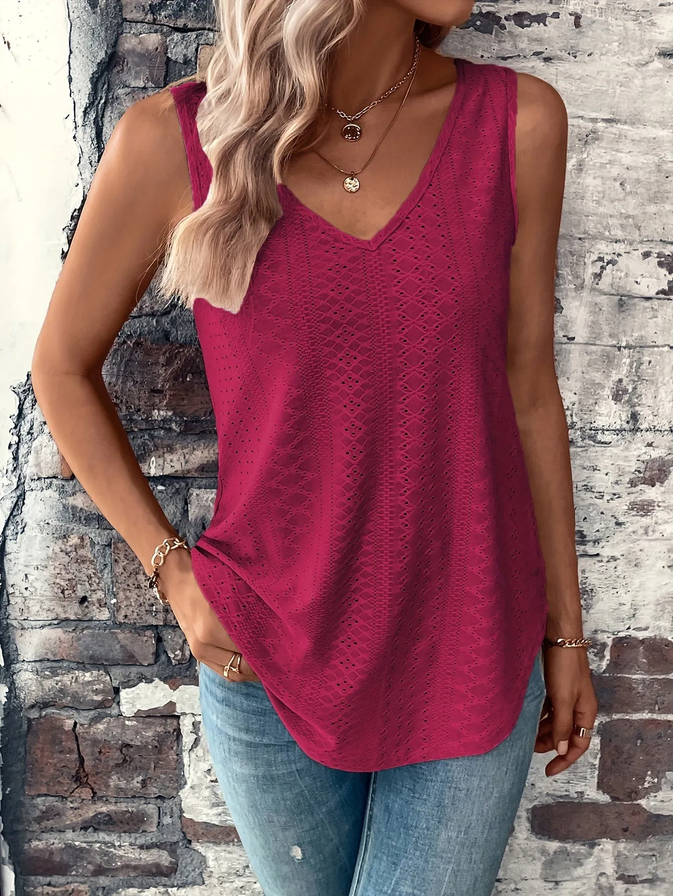 Chic Eyelet Tank Top The Perfect Summer Staple