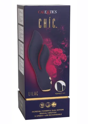 Chic Lilac Rechargeable Silicone Rabbit Vibrator