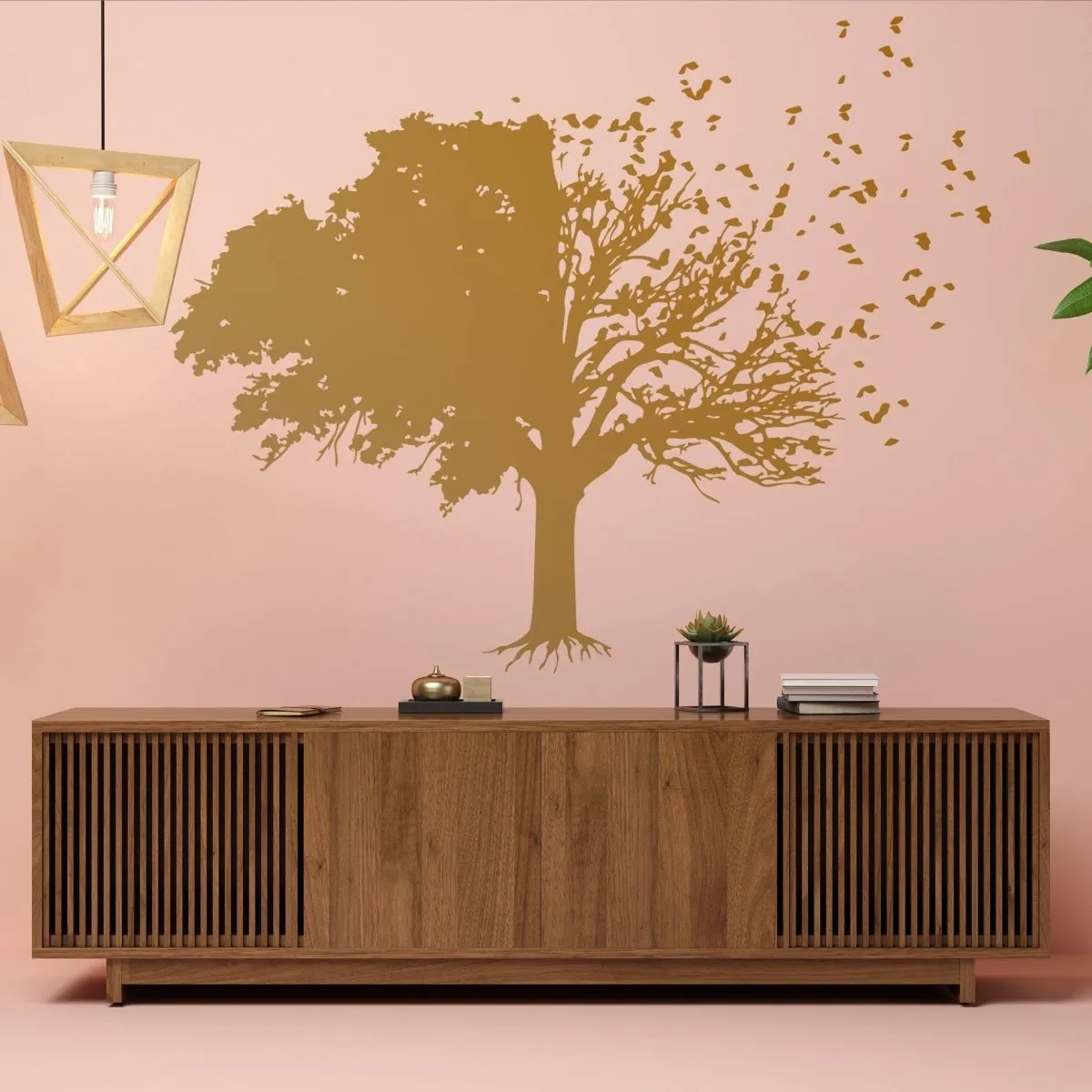 Chic Wall Sticker Featuring a Sophisticated Tree Silhouette Design