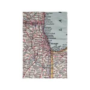 Chicago Map Tea Towel