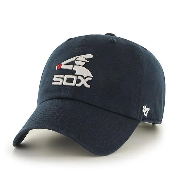 Chicago White Sox 47 Brand Navy Vintage Clean Up Adjustable Slouch Hat Cap