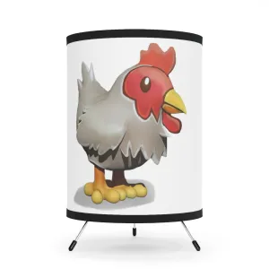 Chicken Tripod Lamp with High-Res Printed Shade, US/CA plug