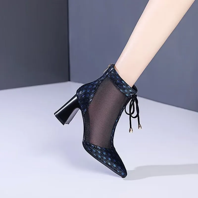 ChicLuxe Exotic Pointed Toe Stiletto Boots