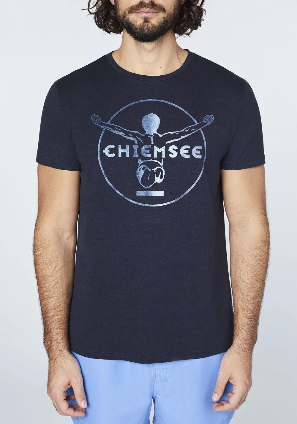 Chiemsee regular fit T-shirt, blue/navy/light blue