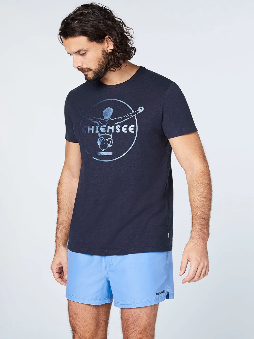 Chiemsee regular fit T-shirt, blue/navy/light blue