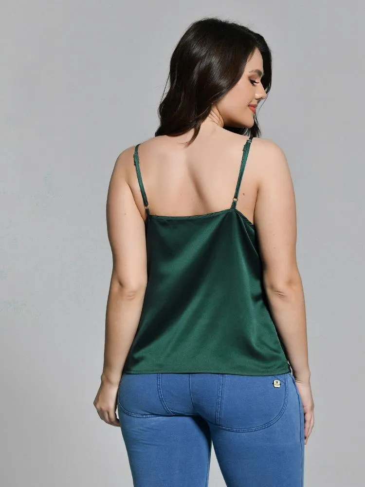 Chiffon Backless Cami Tank Top