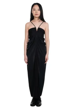 Chiffon Panel Drape Dress