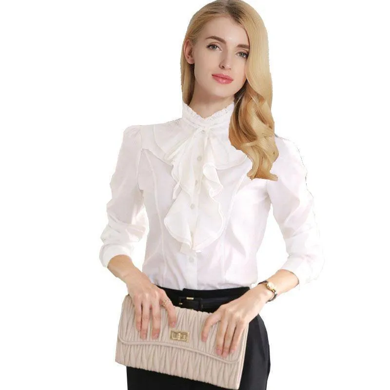 Chiffon Ruffles Shirts  (US 2-18W)