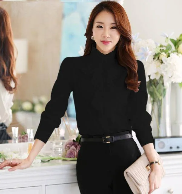 Chiffon Ruffles Shirts  (US 2-18W)