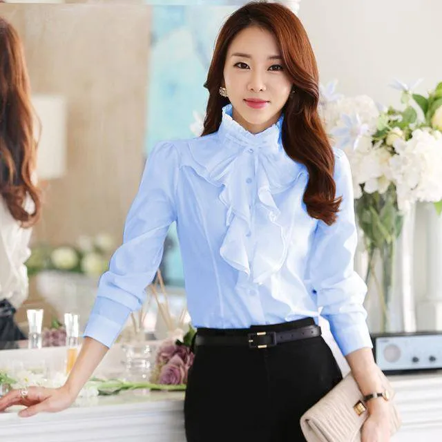 Chiffon Ruffles Shirts  (US 2-18W)