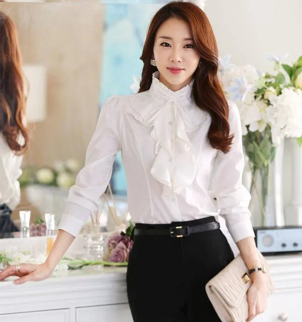 Chiffon Ruffles Shirts  (US 2-18W)