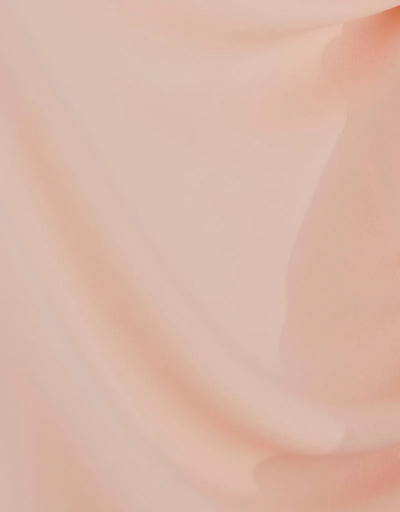 Chiffon Shawl - Shades of Peach-Orange