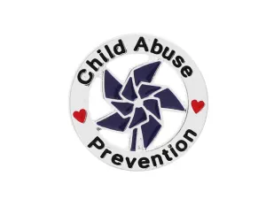 Child Abuse Prevention Blue Pinwheel Pins