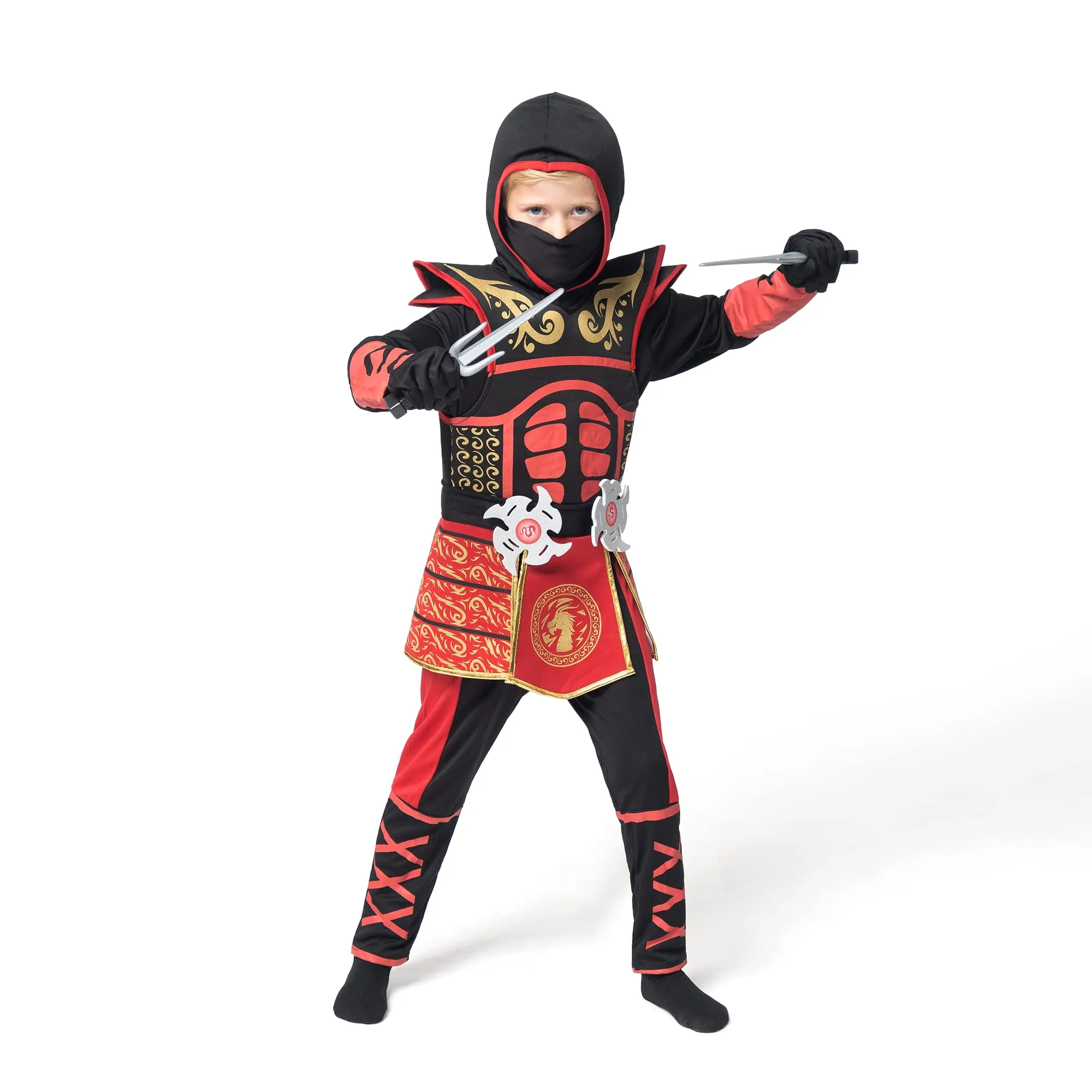 Child Boy Scarlet Ninja Costume