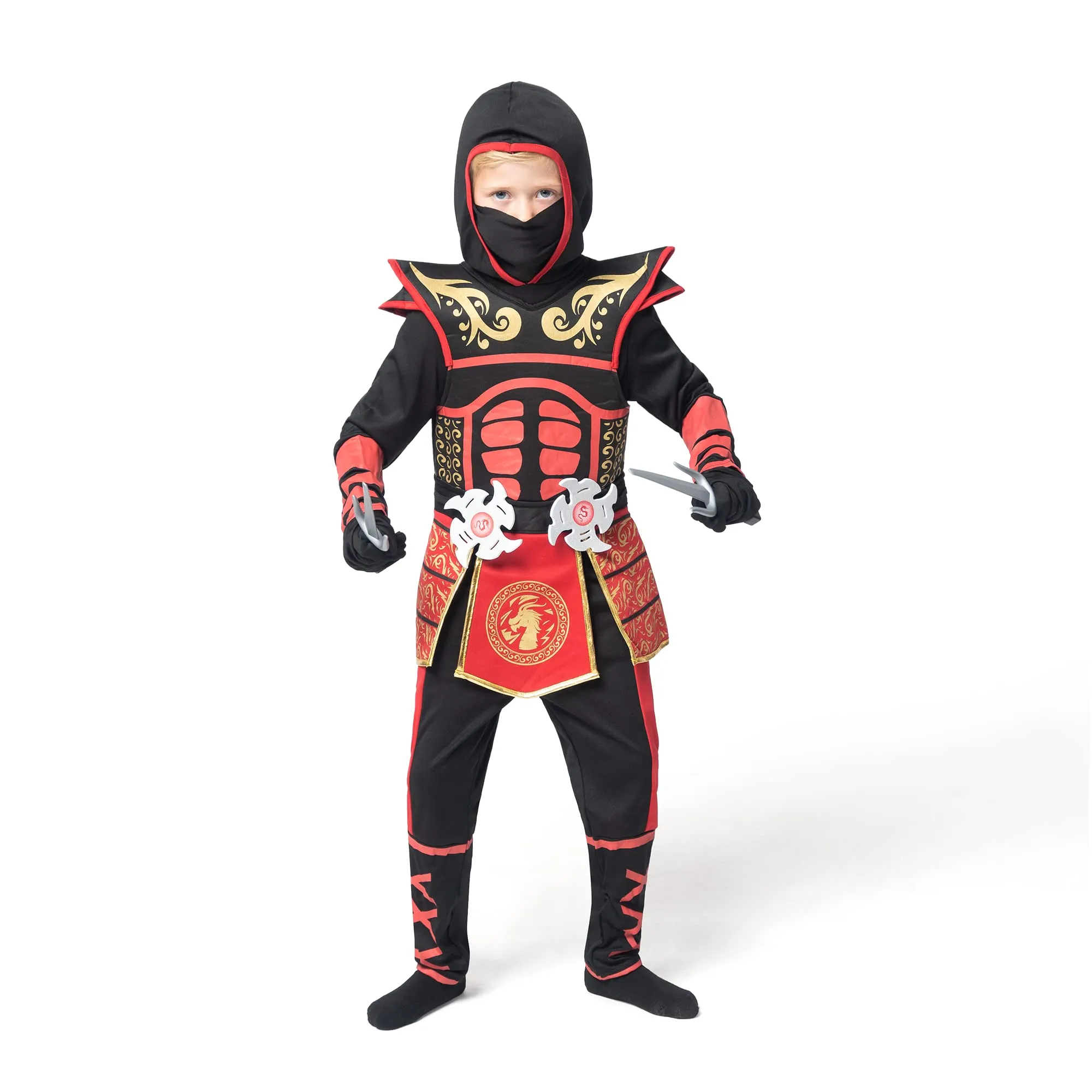 Child Boy Scarlet Ninja Costume