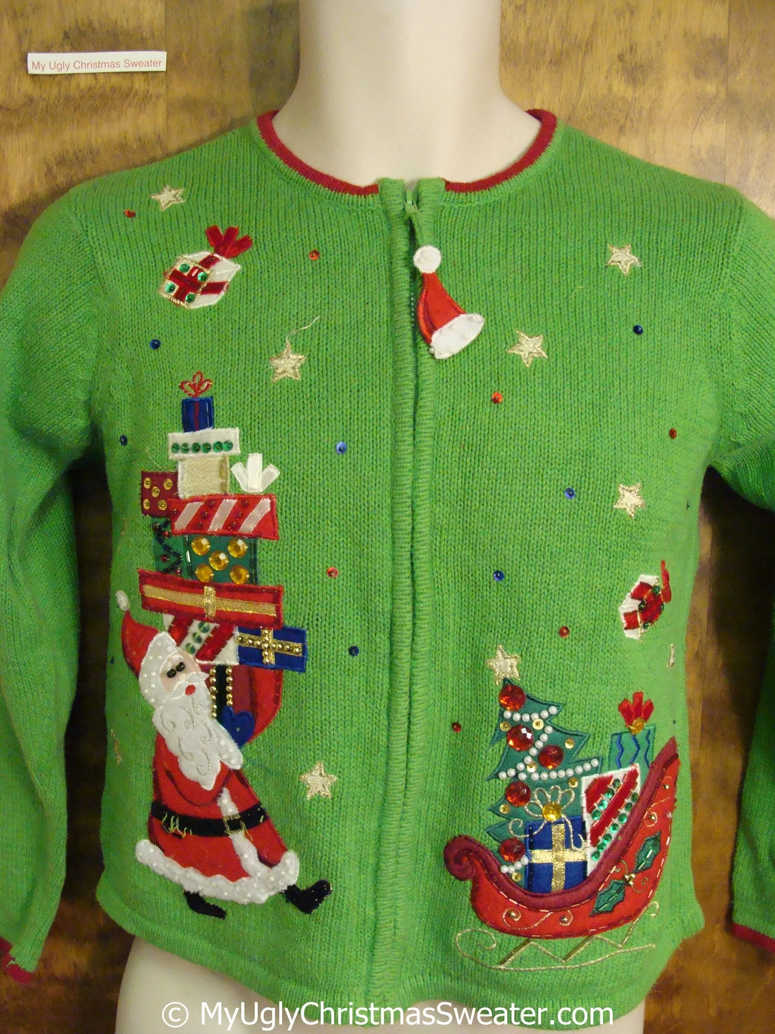 Child Size Green Fun Ugly Christmas Sweater