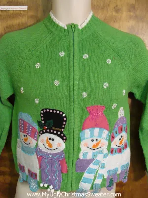 Child Size Green Funny Christmas Sweater