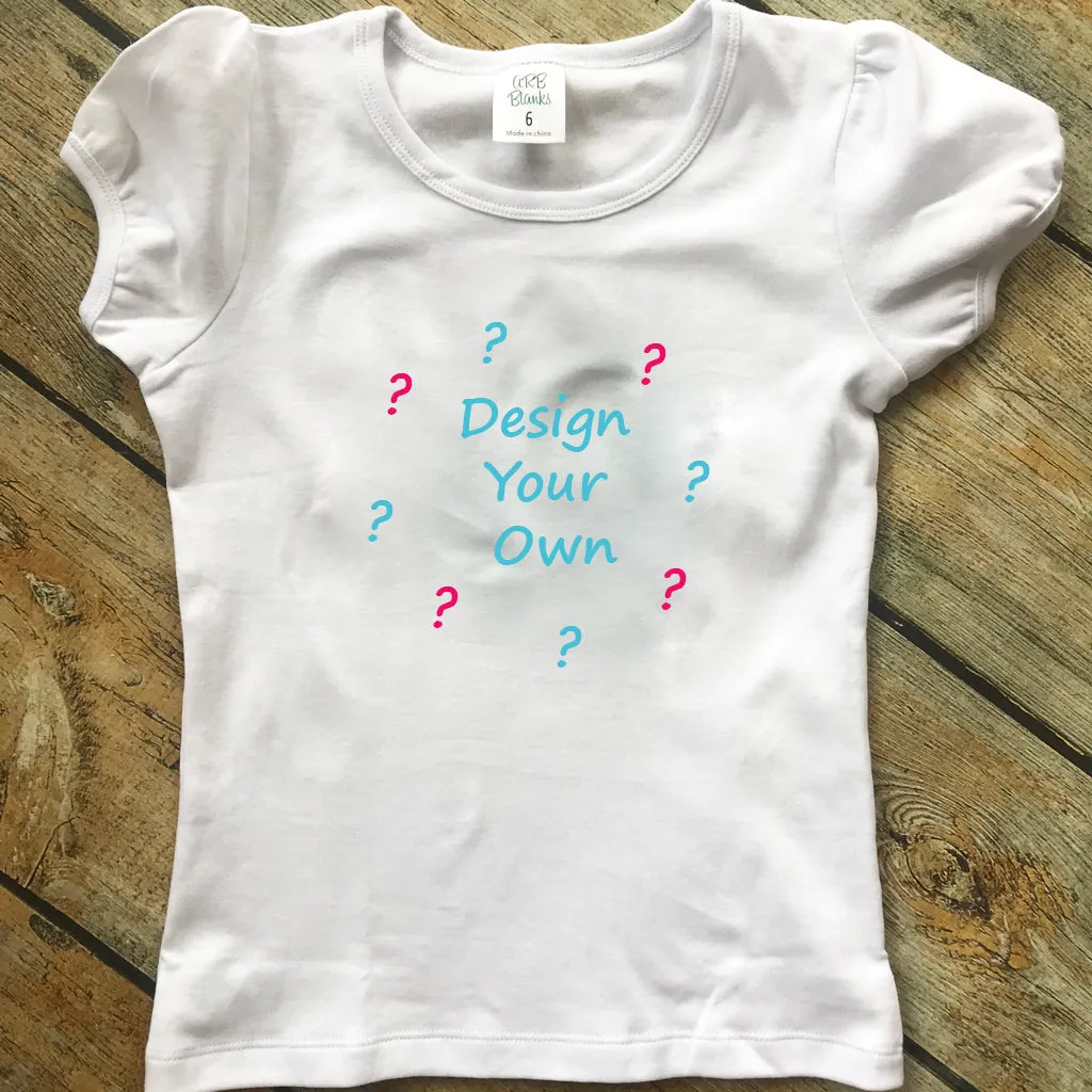 Children's Design Your Own Embroidered Birthday Tee