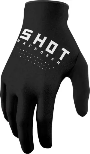 Children's motocross gloves Draw Shot, black