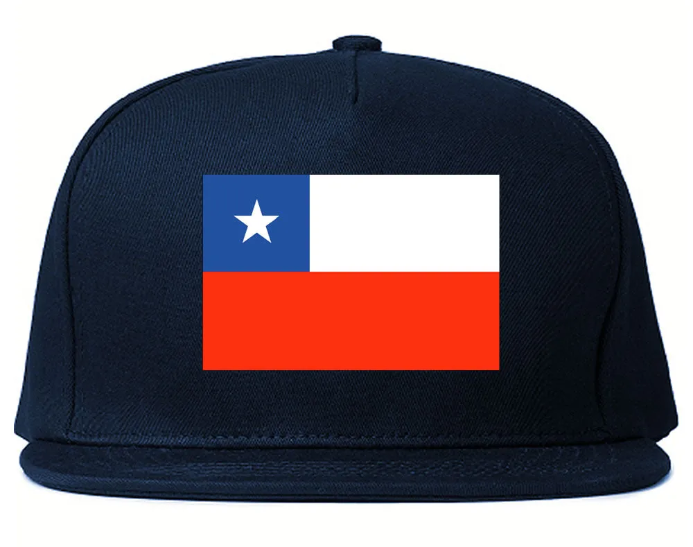 Chile Flag Country Printed Snapback Hat Cap